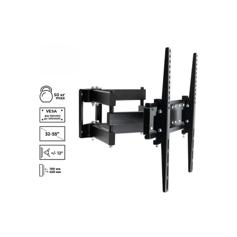 Monitortartó Charmount, Black (TV04T-R6-Black)