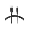 Кабел 2E USB-A AM/BM, Black (2E-W-3169m3)