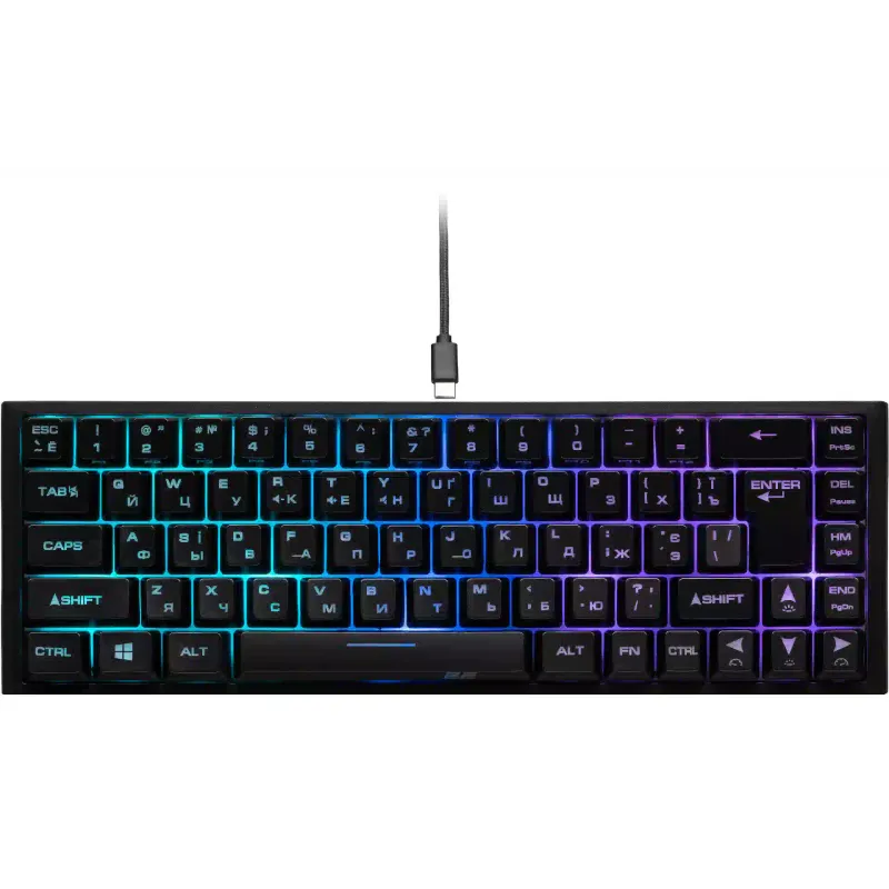 Membrán billentyűzet 2E KG350, Black (2E-KG350UBK)