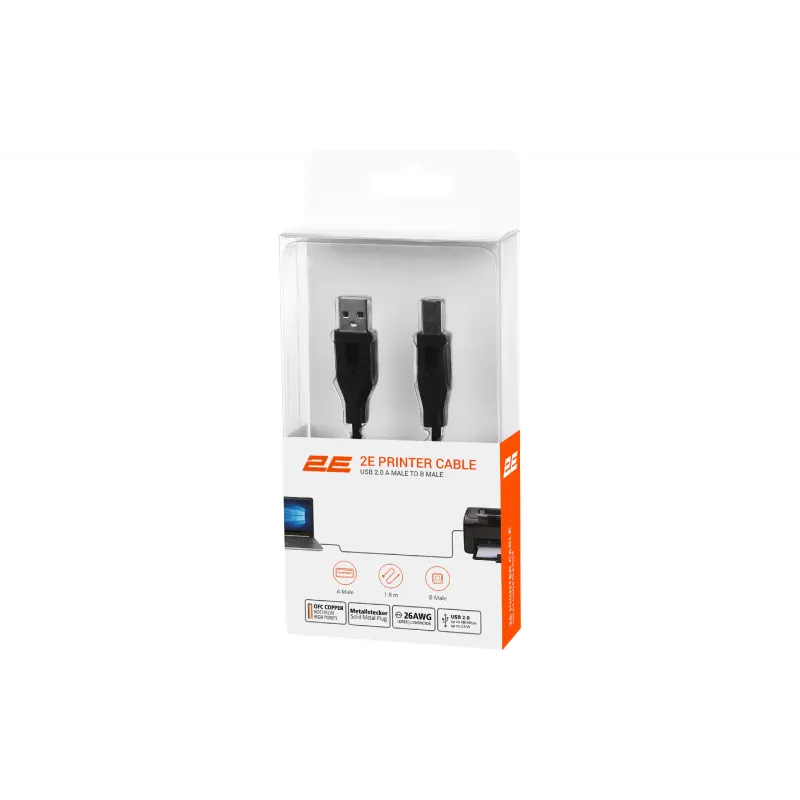 Kábel 2E, Black (2E-W-3169m1.8)