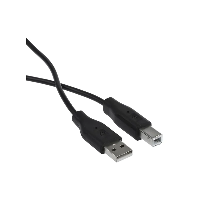 Кабел 2E USB-A AM/BM, Black (2E-W-3169m3)