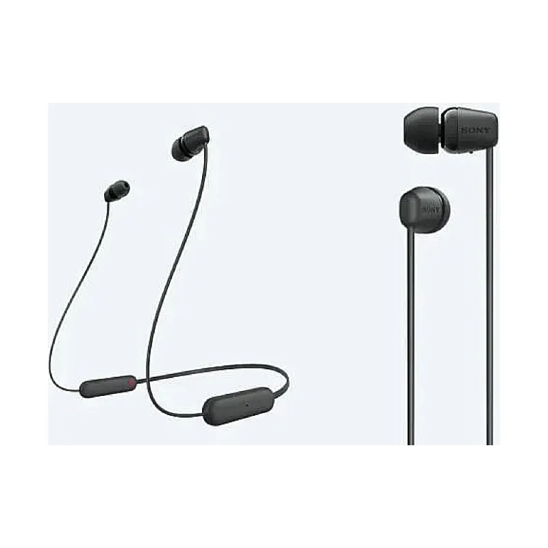 Fones de ouvido Sony WI-C100, Black (WIC100B.CE7)