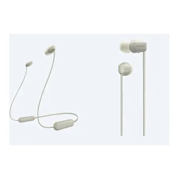 Auriculares Sony WI-C100, Beige (WIC100C.CE7)