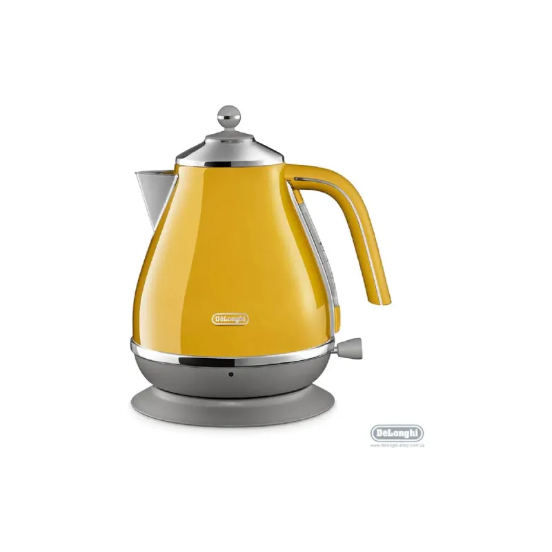 Електрочайник DeLonghi Icona Capitals (KBOC2001Y), 1700 мл, Yellow