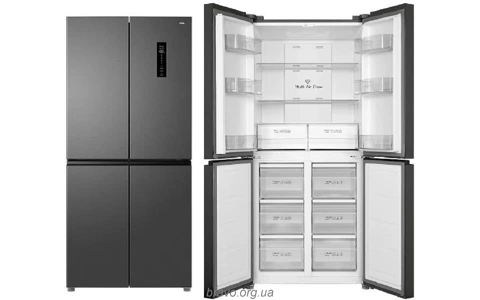 Kühlschrank TCL, Stainless steel (RP470CSE1UA) Kühlschrank TCL, Stainless steel (RP470CSE1UA)