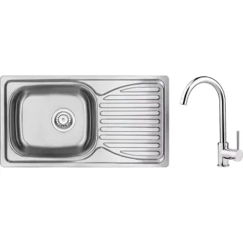Fregadero de cocina + mezclador Deante (ZENB0113)
