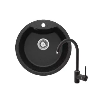 Küchenspüle + Mischbatterie Deante (ZRSB2803)