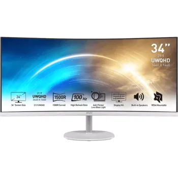 Curved monitor MSI 34" 3.5K UWQHD  (PRO MP341CQW)