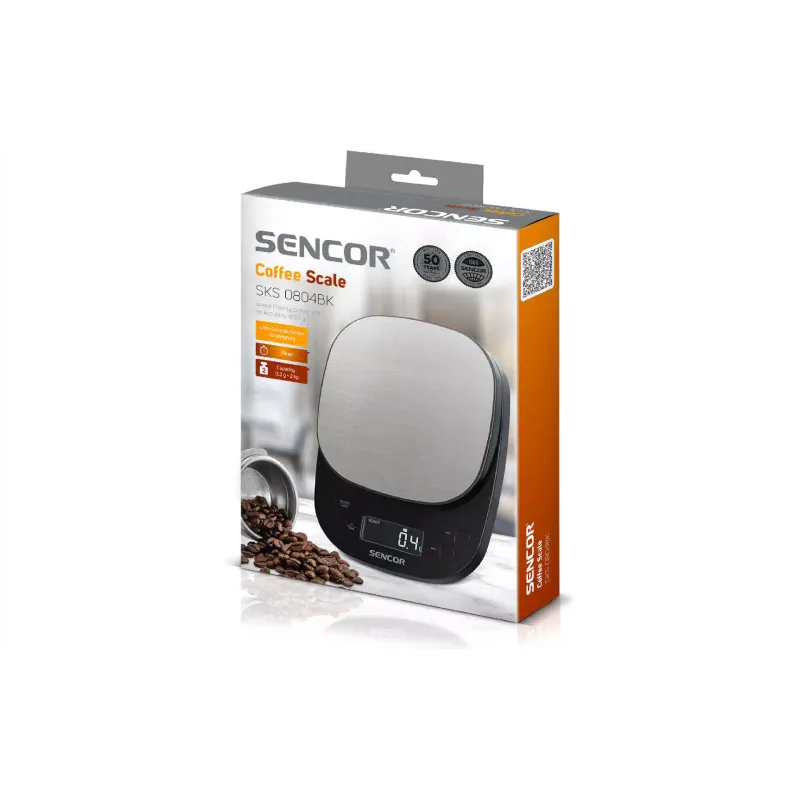 Balanças de cozinha Sencor, Black (SKS0804BK)