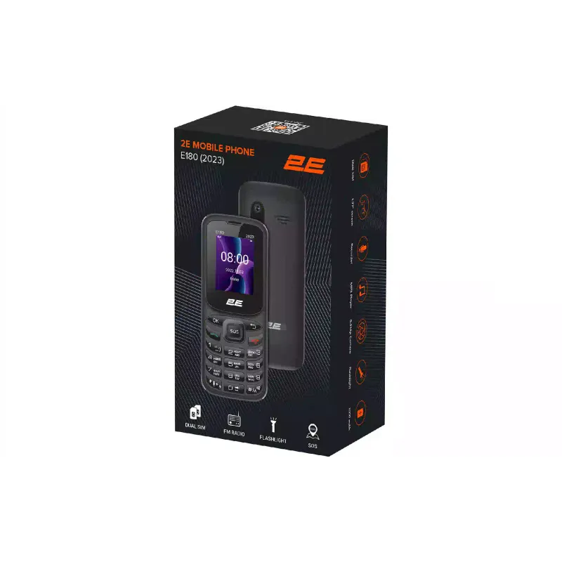 Mobiltelefon 2E, Black (688130251044)