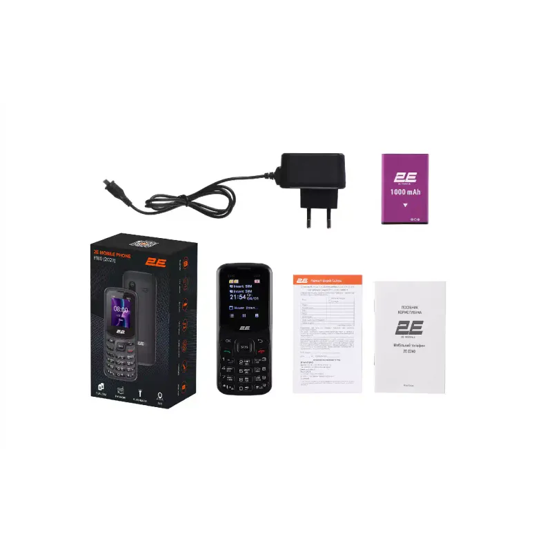 Mobiltelefon 2E, Black (688130251044)