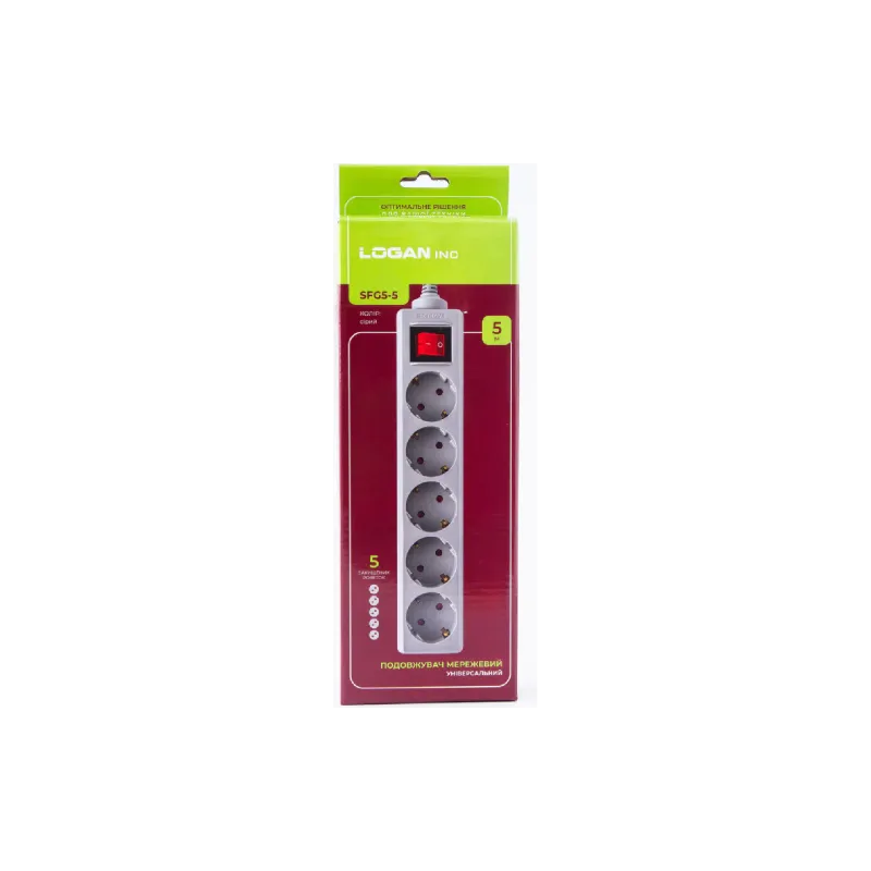 Сетевой удлинитель Logan, 5 м (SFG5-5)