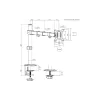 Кріплення для монітора Brateck 17"  (LDT66-C012)