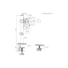 Nosilec za monitor Brateck (LDT66-C01)