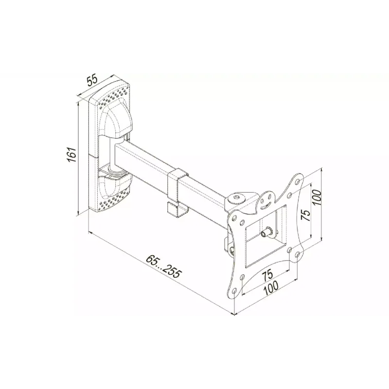 Крепление для монитора KSL 13"-28"  (WMO-3013T)