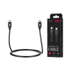 Töltő- és szinkronizáló kábel 2E USB-C - USB-C, Black (2E-CCCC-BL)
