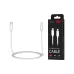 Кабел за зареждане и синхронизация 2E USB-C - Lightning, White (2E-CCCL-WH)