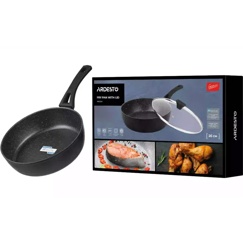 Frigideira funda com tampa Ardesto Gemini Livorno (AR1226A)