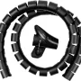 Организатор за кабели HiSmart, Black (HS083243)