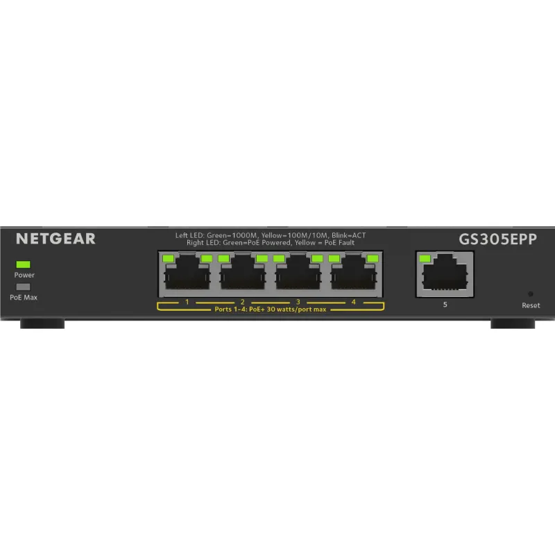 Превключвател Netgear (GS305EPP-100PES)