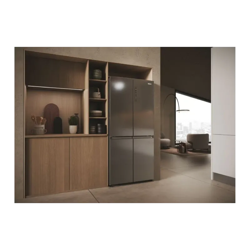 Холодильник Haier (HCR3818ENMM), Stainless steel