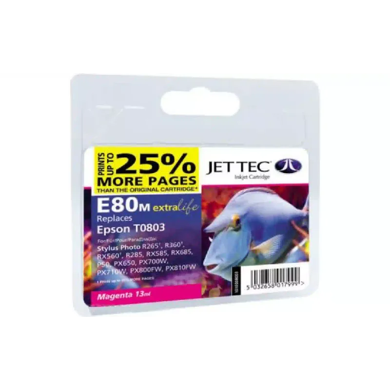 Φυσίγγιο JetTec C13T08034010, Magenta (110E008003)