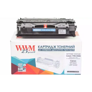 Cartridge WWM  Black Canon 719H (Canon-719H-WWM)