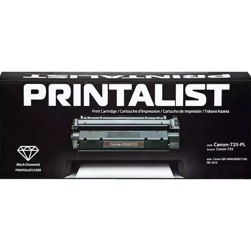 Cartridge Printalist  Black Canon 725 (Canon-725-PL)