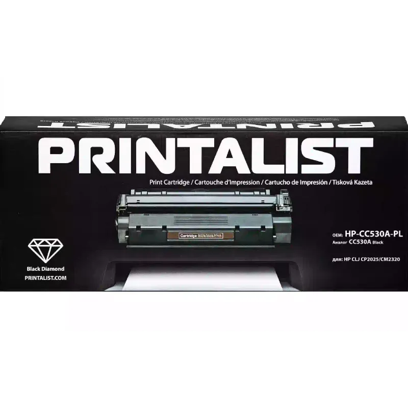 Cartridge Printalist  Black CC530A (HP-CC530A-PL)