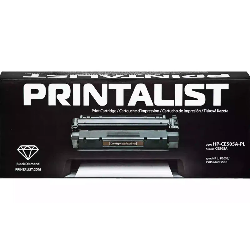 Cartridge Printalist  Black CE505A (HP-CE505A-PL)