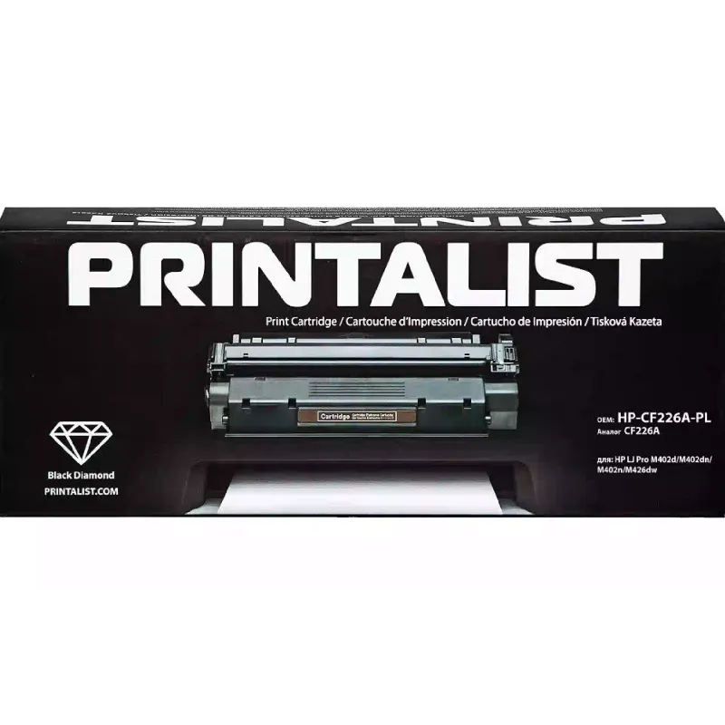 Cartridge Printalist  Black CF226A (HP-CF226A-PL)