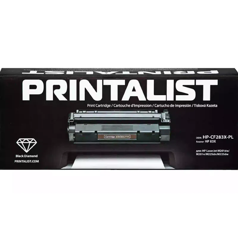 Cartridge Printalist  Black CF283X (HP-CF283X-PL)
