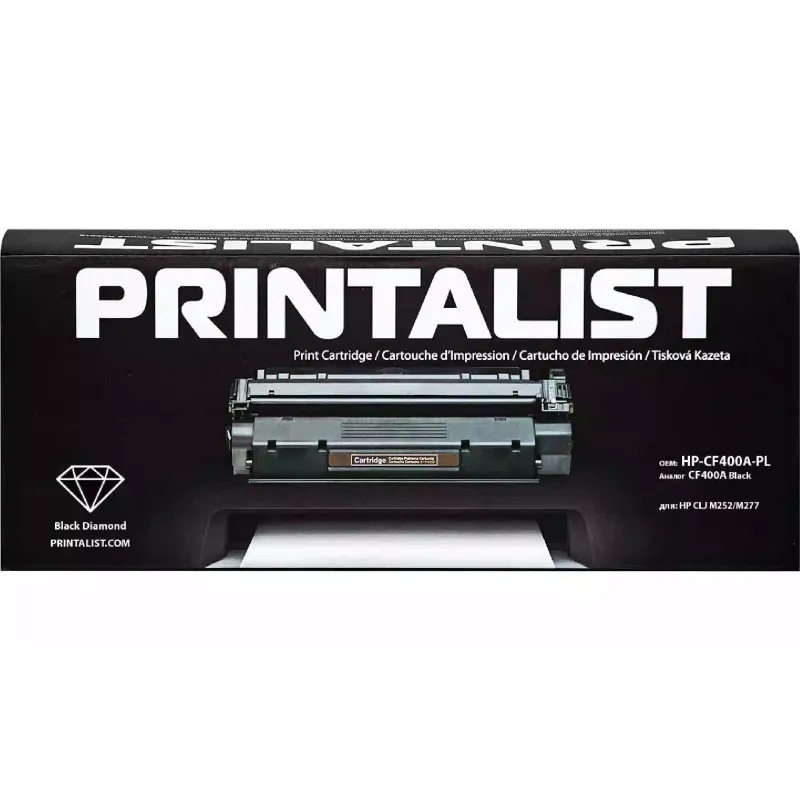 خرطوشة Printalist CF400A, Black (HP-CF400A-PL)
