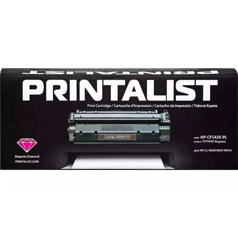 خرطوشة Printalist CF543X, Magenta (HP-CF543X-PL)