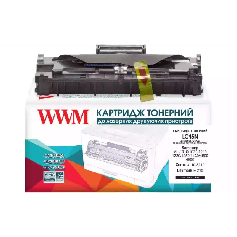Картридж WWM ML-1210D3/XEV (LC15N), для Samsung ML-1210/1220/1250, Black