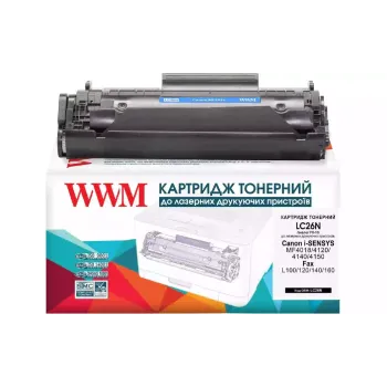Cartridge WWM FX-10 (LC26N), for Canon MF4018/4120/4140, Black