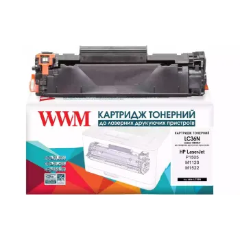 Cartridge WWM  Black CB436A (LC36N)