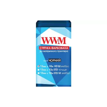 Cinta de tinta WWM, Black (M13.30HM)