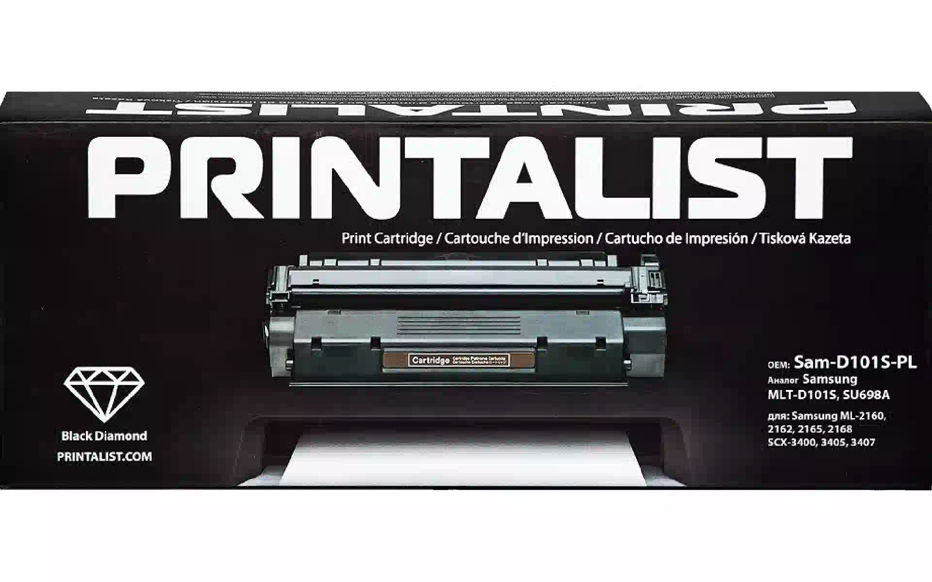 Cartridge Printalist Black (Sam-D101S-PL) Cartridge Printalist Black (Sam-D101S-PL)