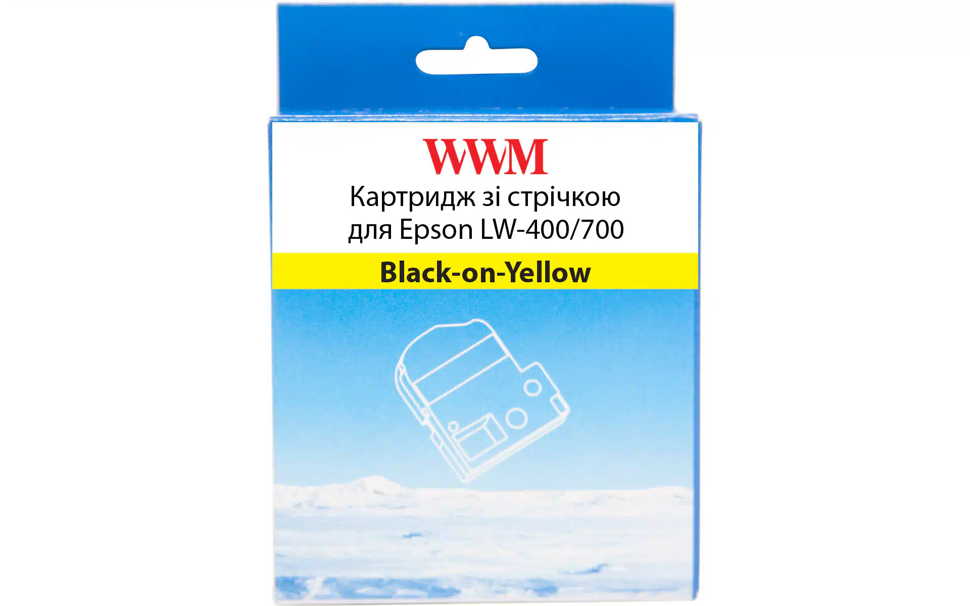 Κασέτα μελανοταινίας WWM, Black-on-Yellow (WWM-SC9Y) Κασέτα μελανοταινίας WWM, Black-on-Yellow (WWM-SC9Y)