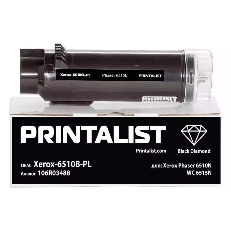 Toner Printalist 106R03488, Black (Xerox-6510B-PL)