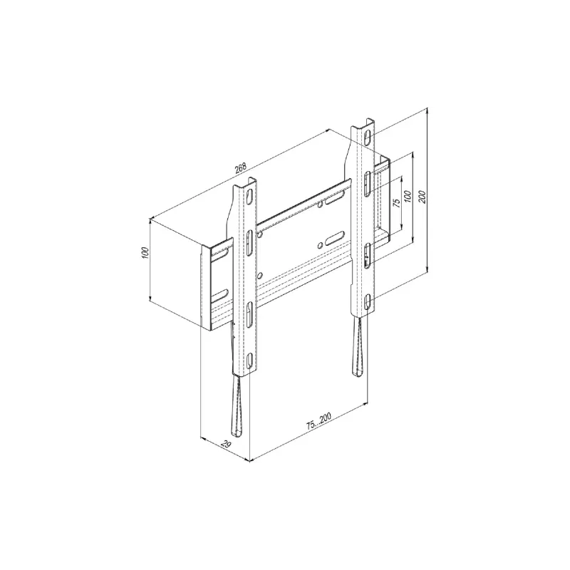 Feste Halterung für Monitor KSL (WMO-5120P)