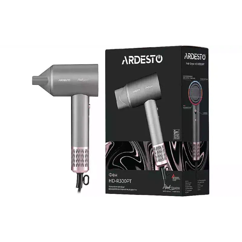 مجفف شعر Ardesto, Gray (HD-R300PT)
