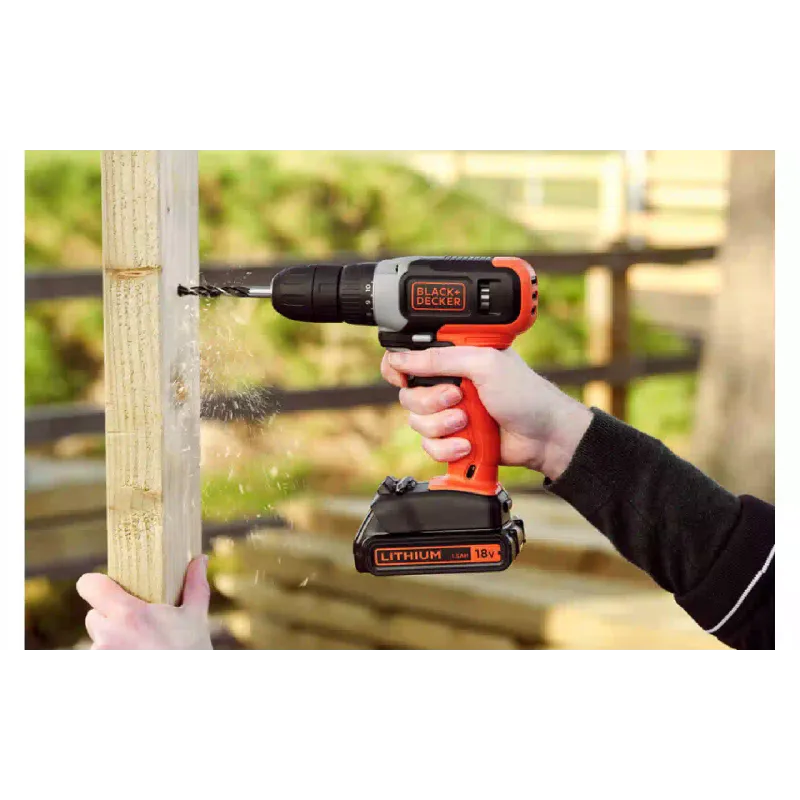 Дриль-шуруповерт Black+Decker, Black (BCD001C1)