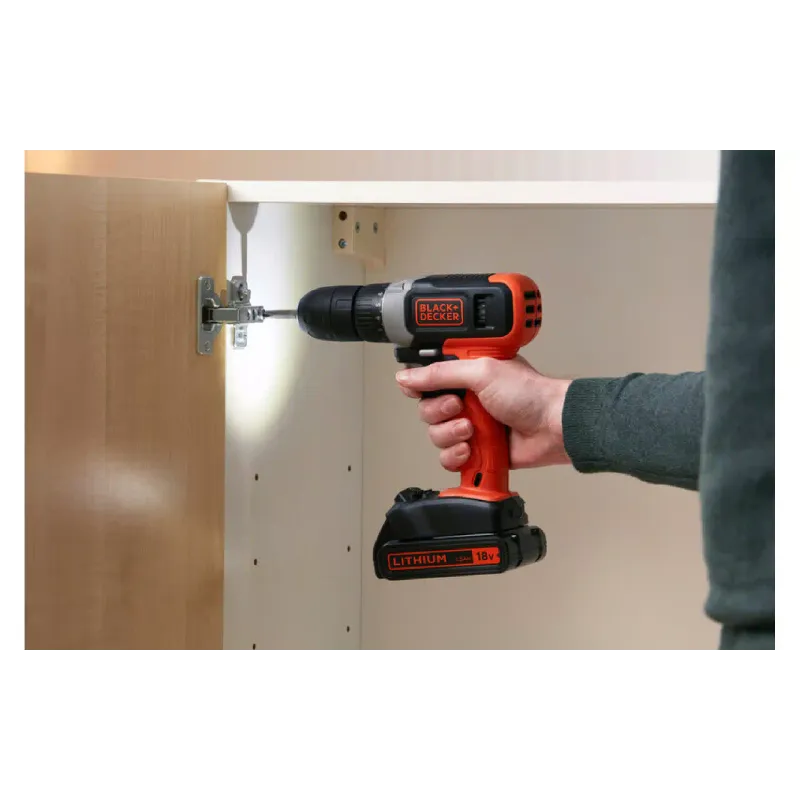 Дриль-шуруповерт Black+Decker, Black (BCD001C1)