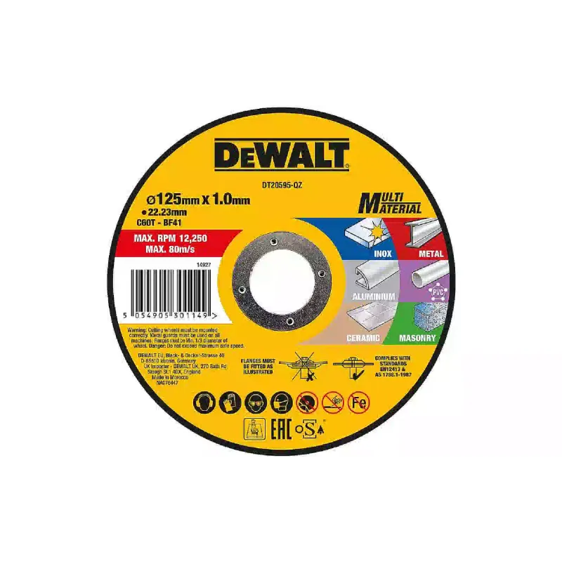 Rueda de corte DeWALT (DT20595)