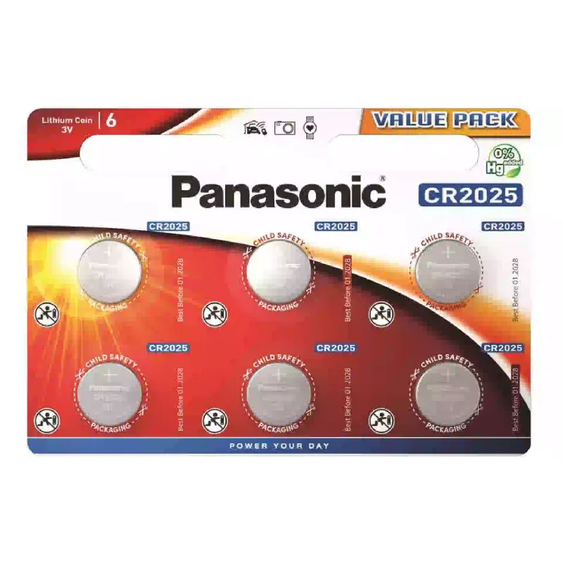 بطارية Panasonic (CR-2025EL/6B)