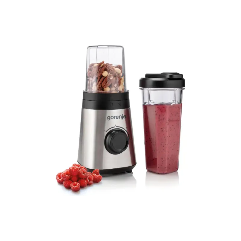 Блендер для смузі Gorenje (BSM600E), 600 мл, 320 Вт, Black/Stainless steel