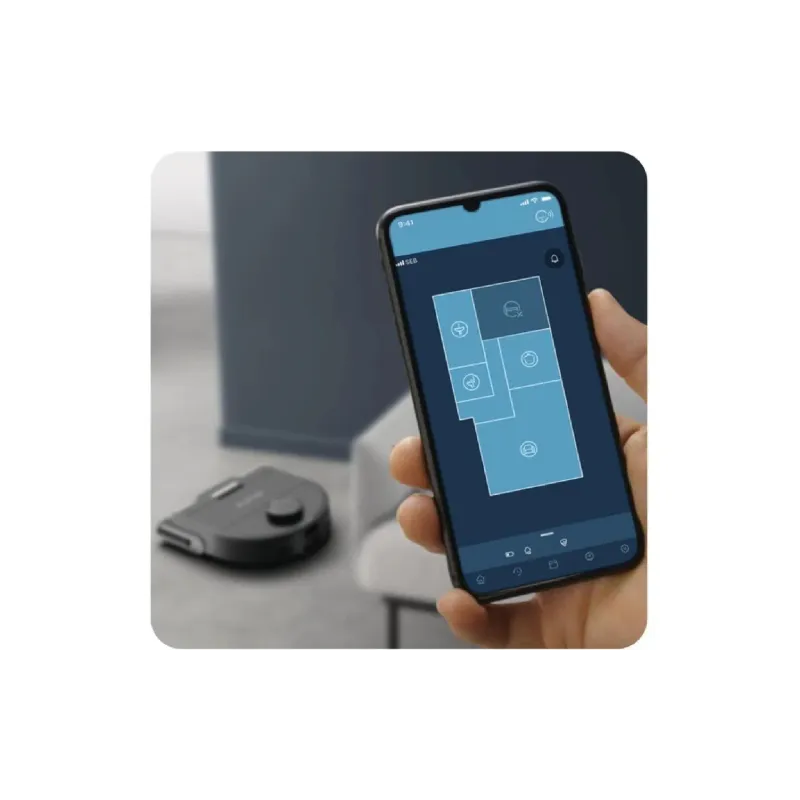 Aspirador de pó robô Rowenta, Black (RR9695WH)