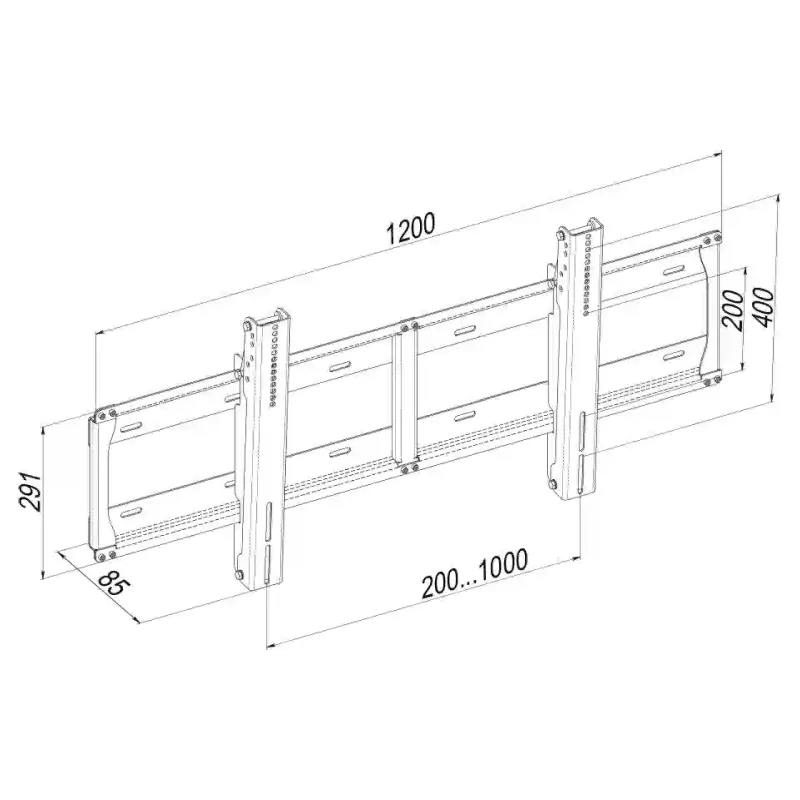 Suporte inclinado para monitor KSL (WM4N)